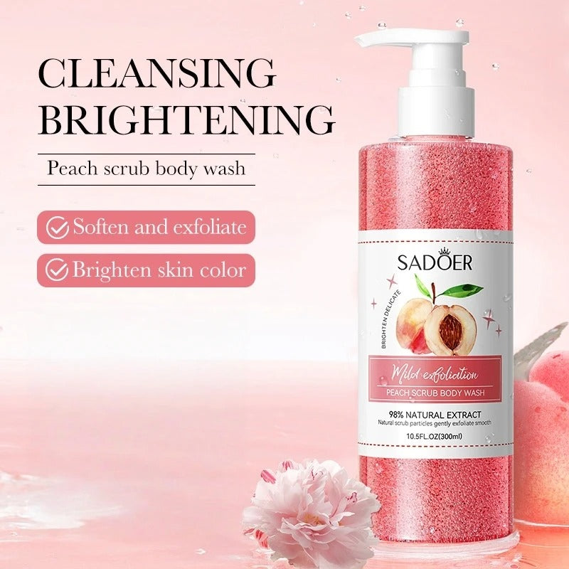 300ml Peach Exfoliating Shower Gel