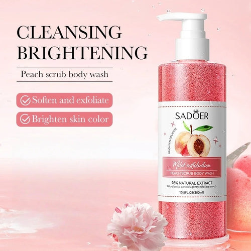 300ml Peach Exfoliating Shower Gel