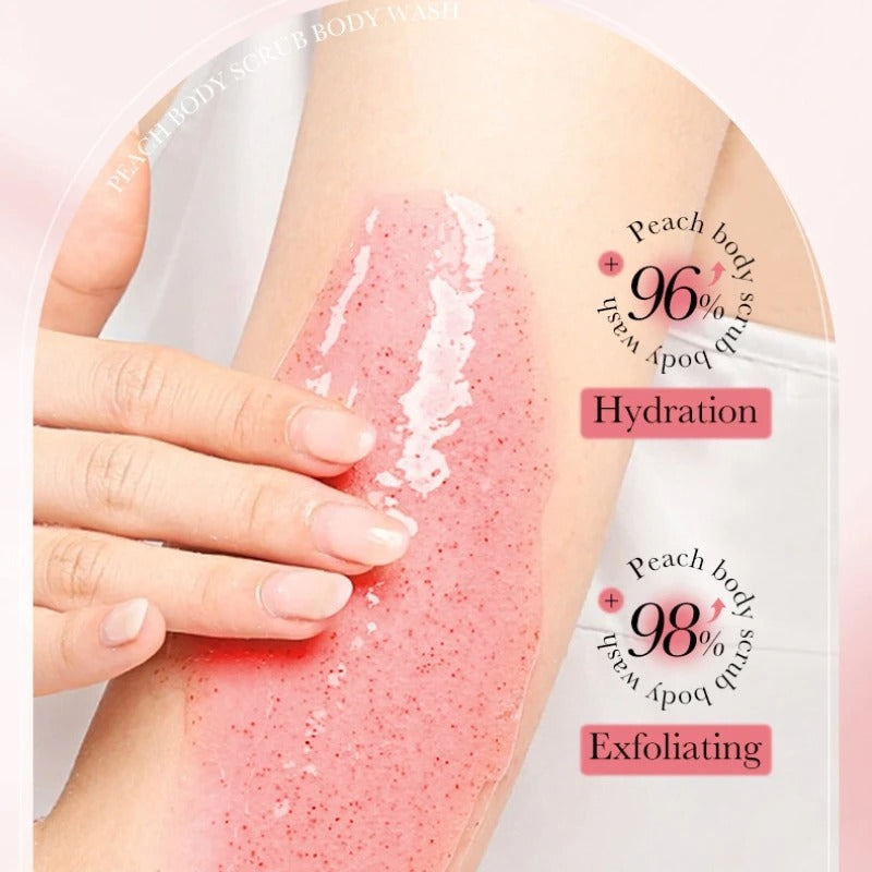 300ml Peach Exfoliating Shower Gel