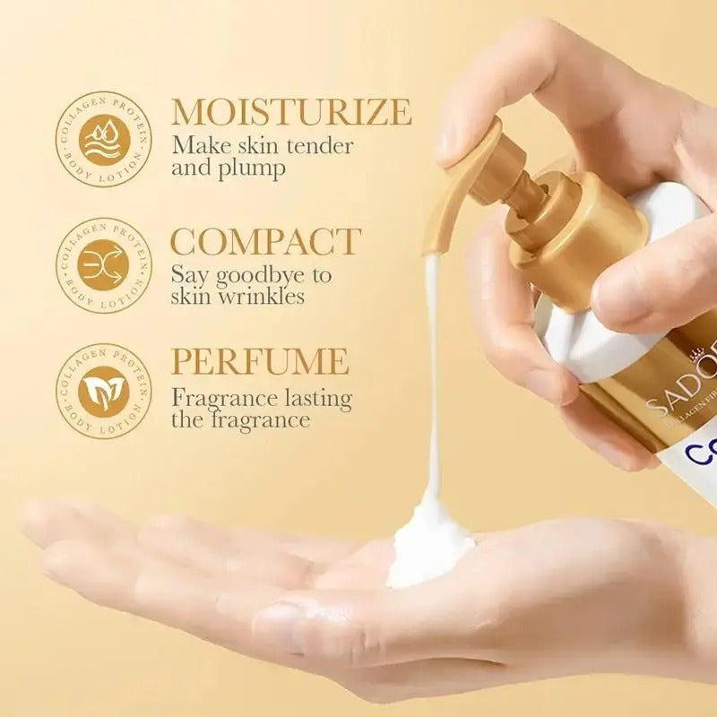 Collagen Milk Bleaching Face Body Cream Whitening Skin Moisturizing Lotion Lightening Care