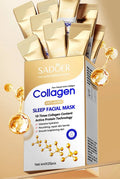 30pcs SADOER Collagen Sleeping Facial Masks Face skincare Moisturizing Brightening Firming Hydrating Face Mask Facial Skin Care