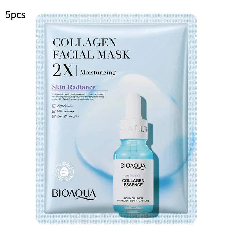 Centella Collagen Face Mask VC Moisturizing Refreshing Sheet Masks Hyaluronic Acid Facial Mask Skin Care Products